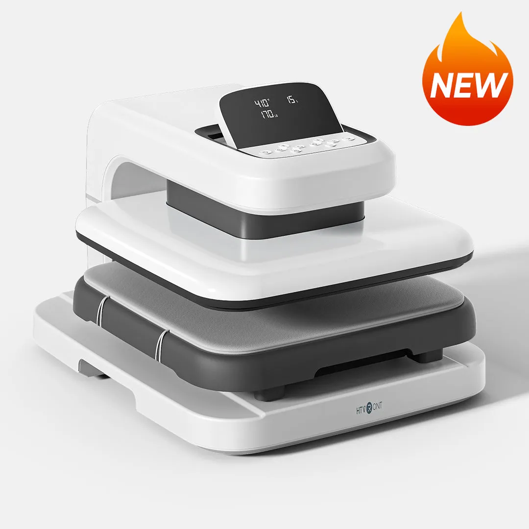 [BF Deals]HTVRONT Auto2 Heat Press HTV & Sublimation Essential Bundle(36 sheets HTV 150 sheets Sublimation Paper A4 Sublimation HTV Roll PUFF HTV*8 Tools Bundle)