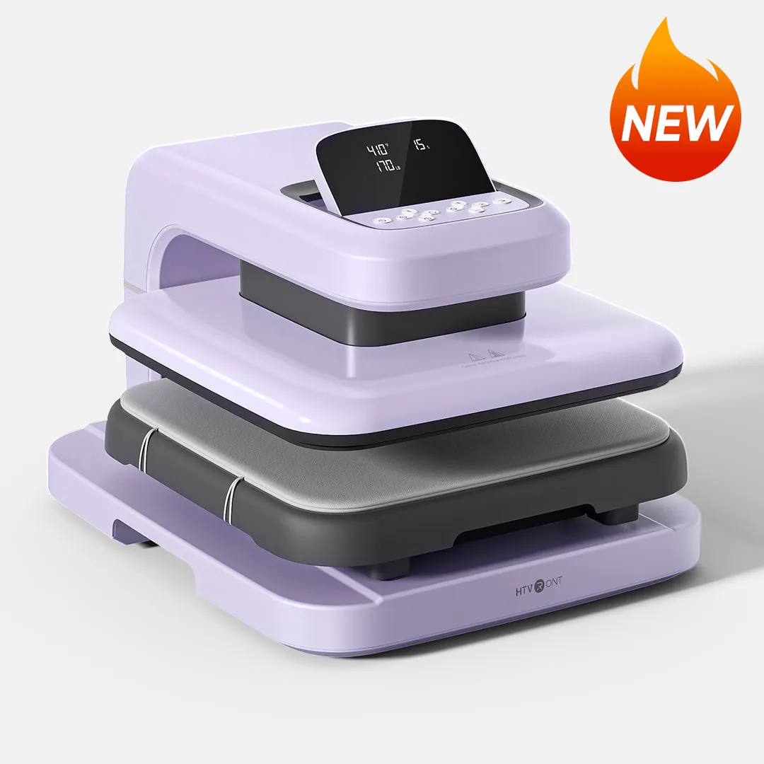 [BF Deals]HTVRONT Auto2 Heat Press HTV & Sublimation Essential Bundle(36 sheets HTV 150 sheets Sublimation Paper A4 Sublimation HTV Roll PUFF HTV*8 Tools Bundle)