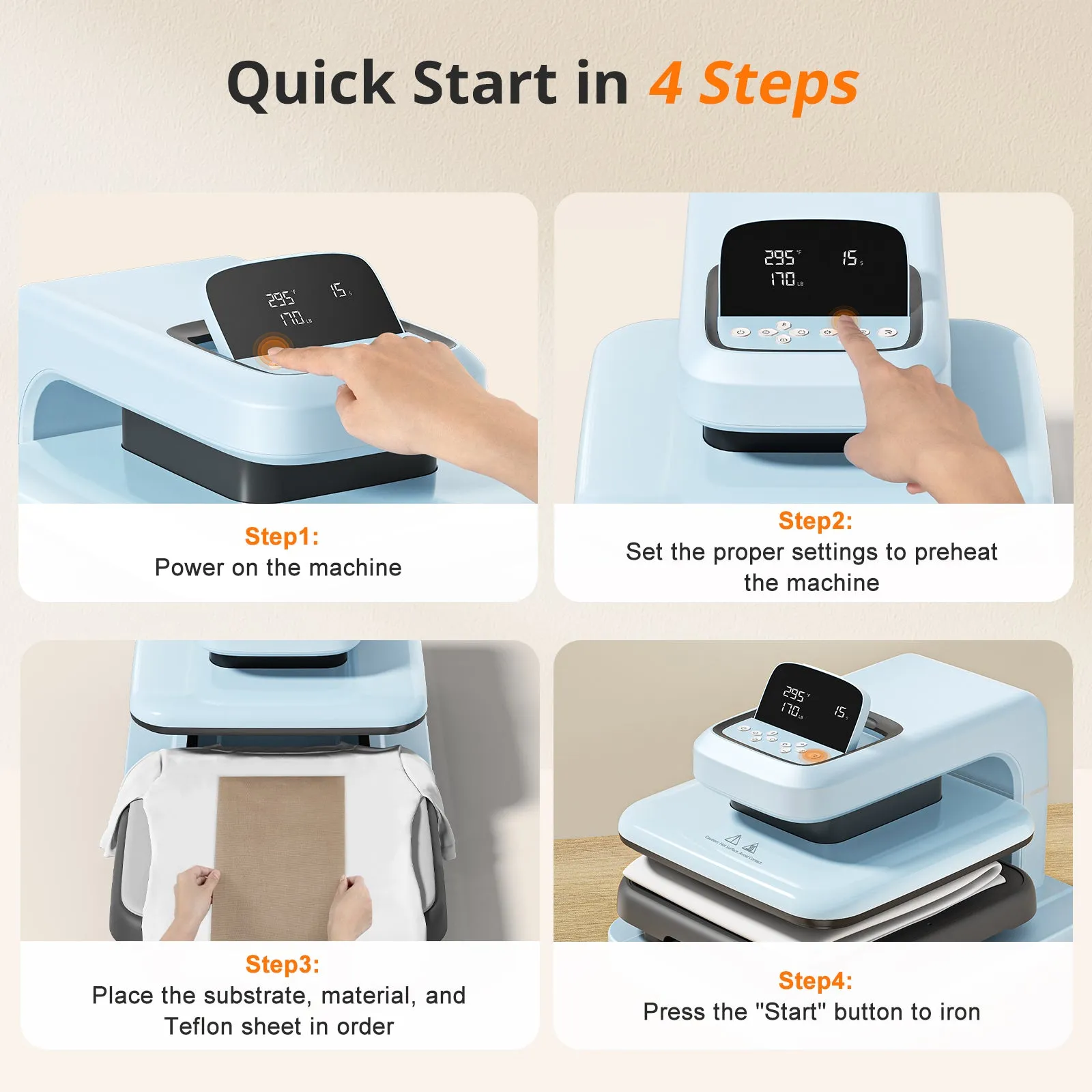 [BF Deals]HTVRONT Auto2 Heat Press HTV & Sublimation Essential Bundle(36 sheets HTV 150 sheets Sublimation Paper A4 Sublimation HTV Roll PUFF HTV*8 Tools Bundle)