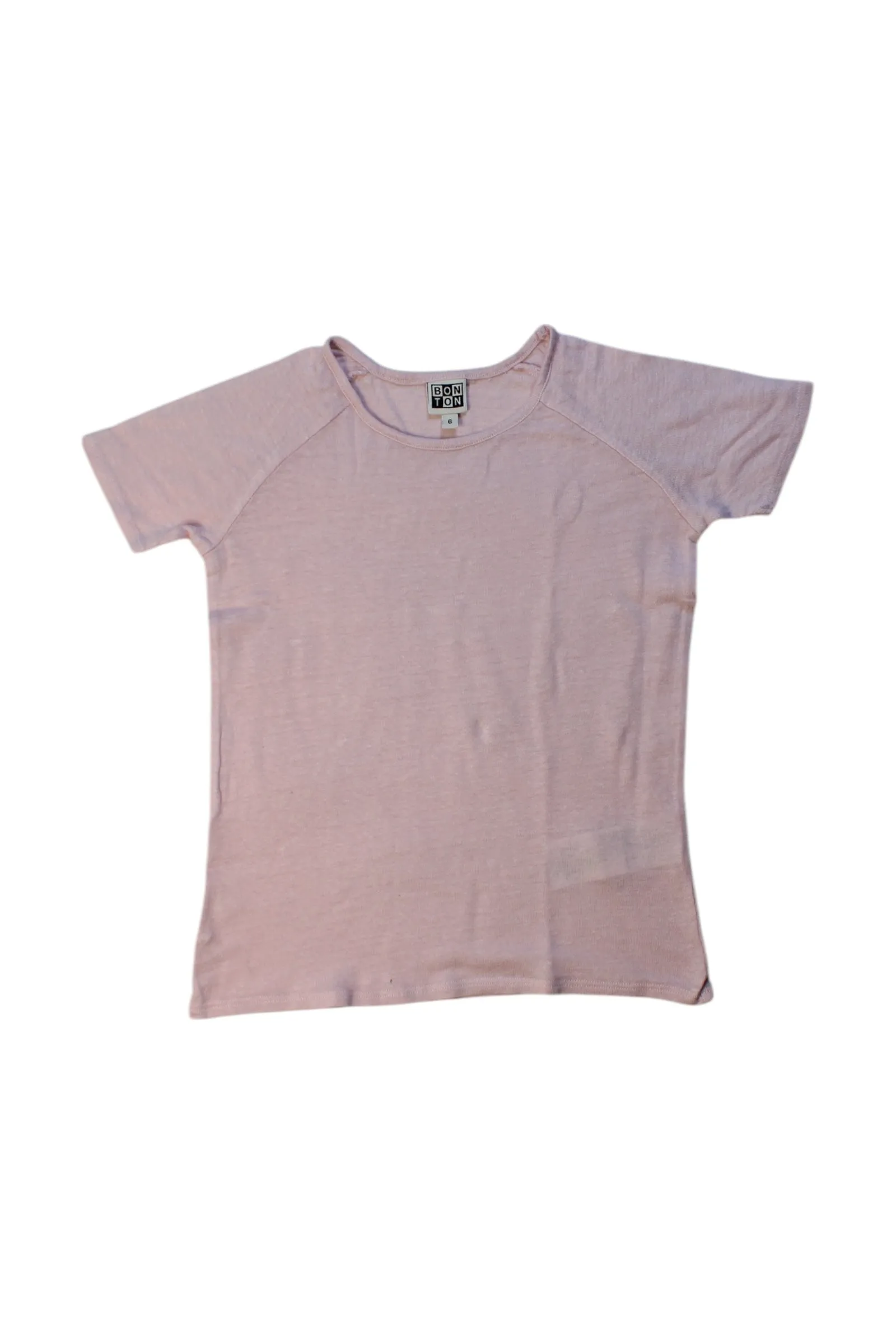 Bonton Linen Short Sleeve T-Shirt 6T