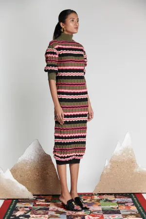 BotanEye Striped Knit Dress