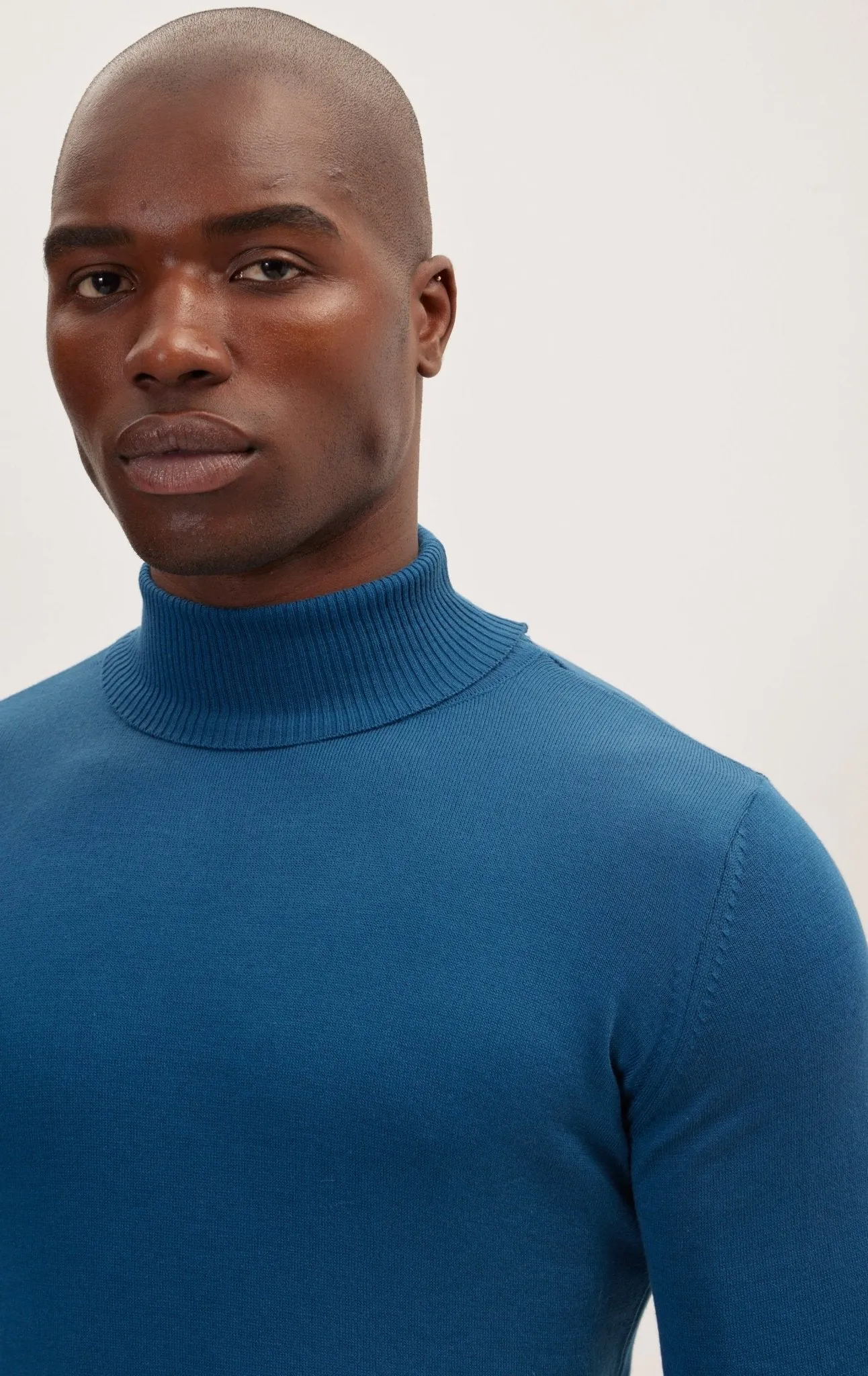 Classic Roll Neck Sweater - Indigo