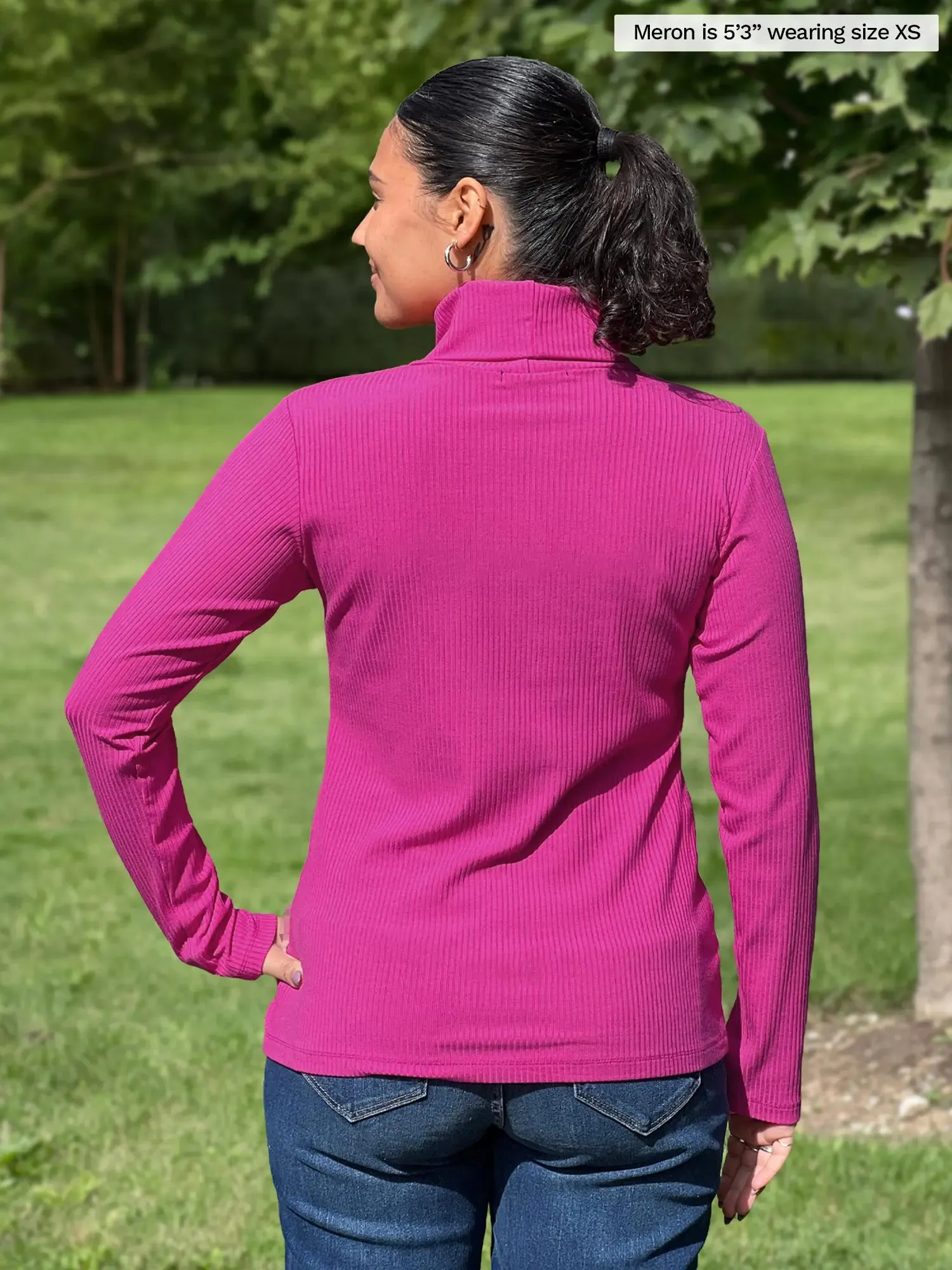 Cora ribbed turtleneck top