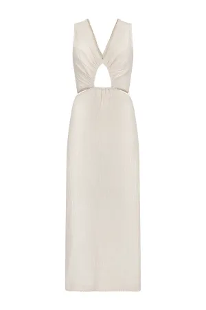 CRYSTAL VISIONS DRESS - NATURAL