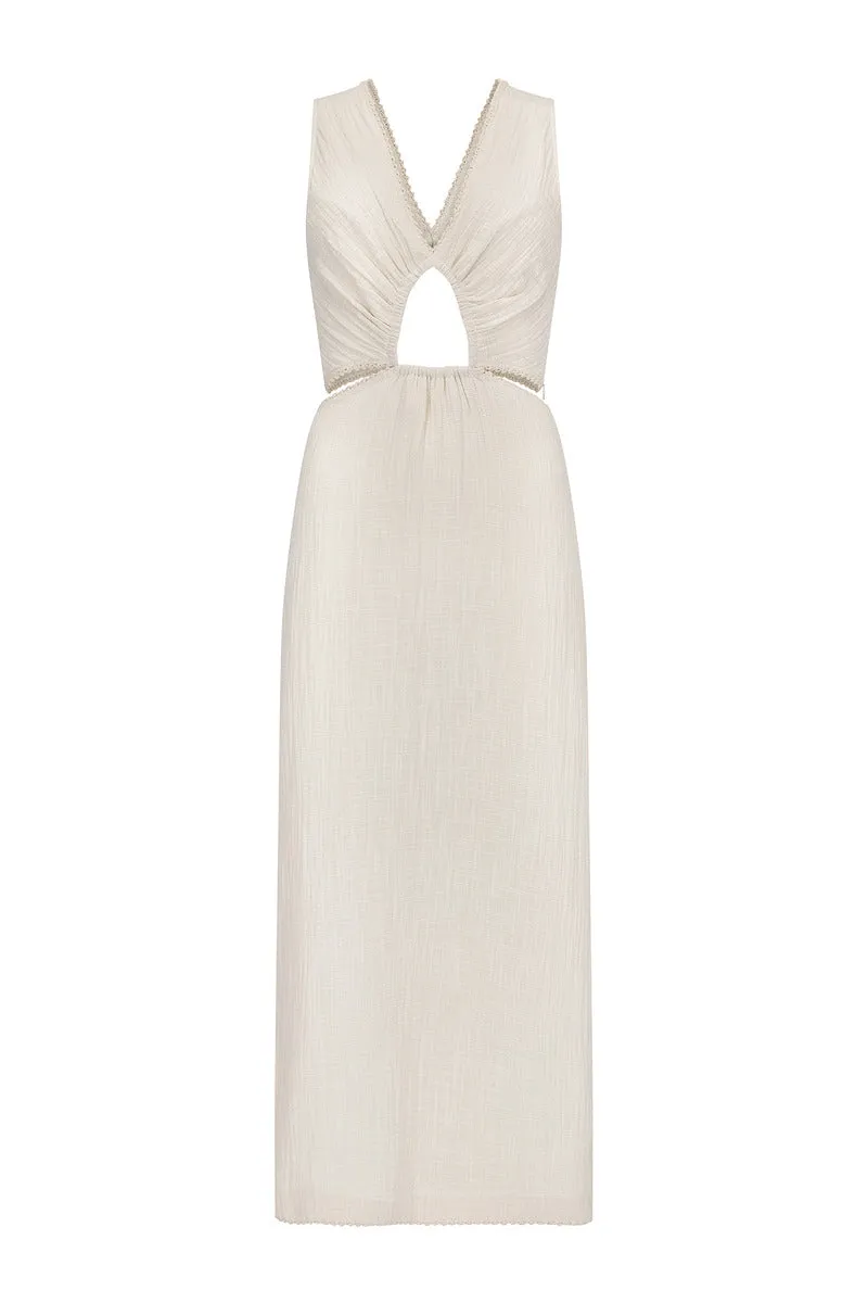 CRYSTAL VISIONS DRESS - NATURAL