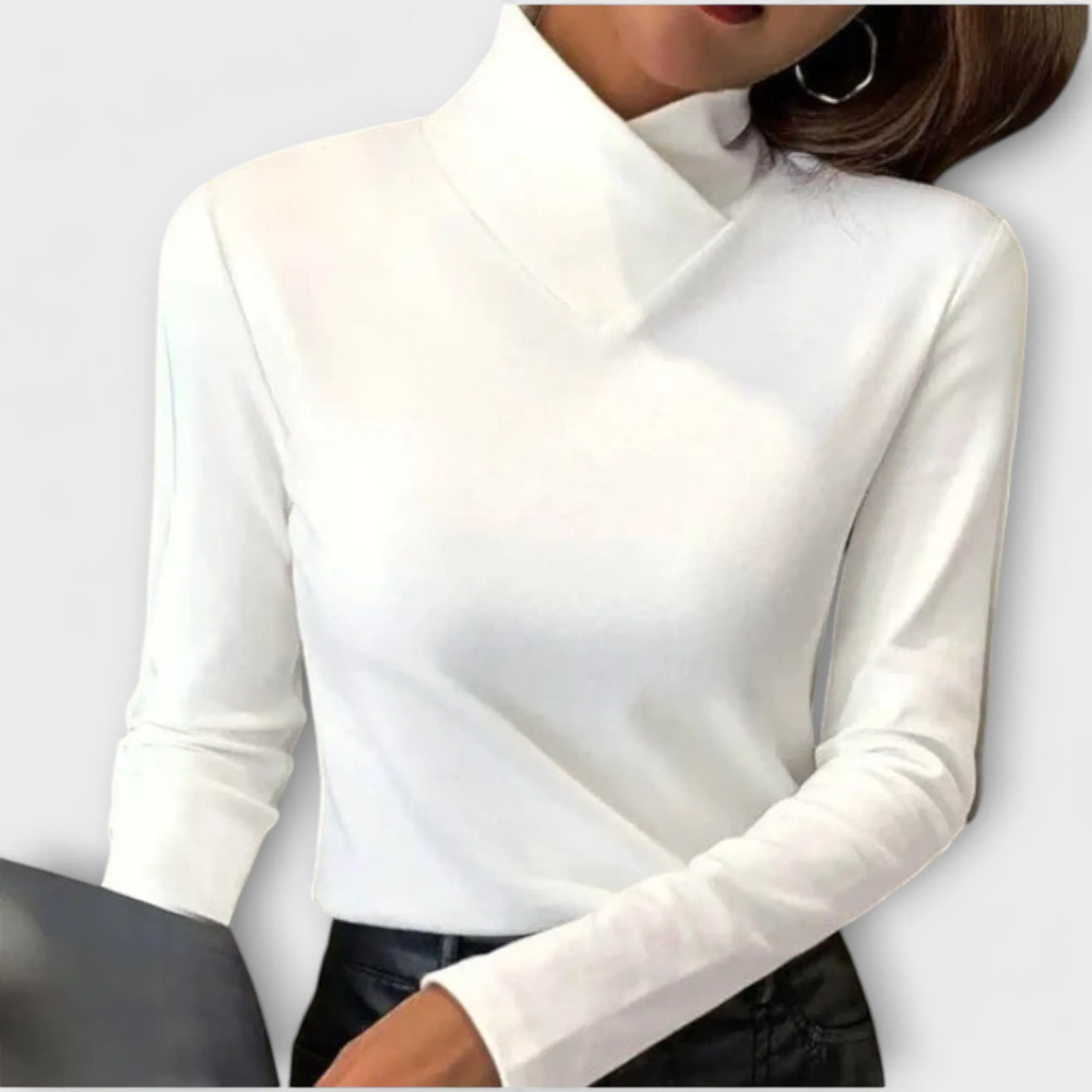 Elara Chic Turtleneck Blouse