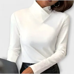 Elara Chic Turtleneck Blouse