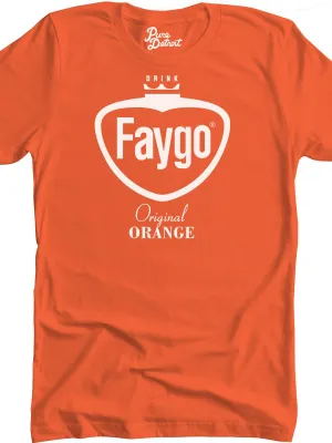 Faygo Retro Logo Premium Unisex T-shirt - Original Orange