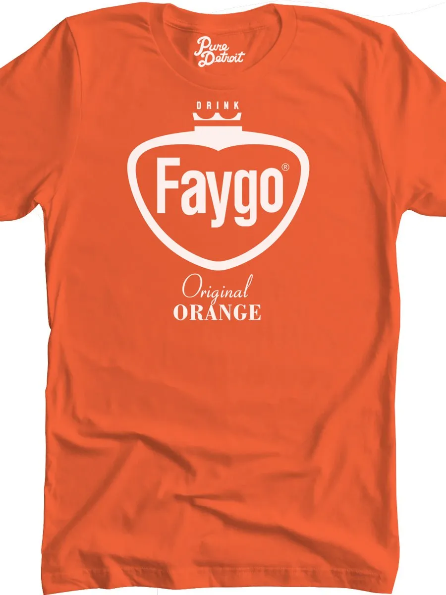 Faygo Retro Logo Premium Unisex T-shirt - Original Orange