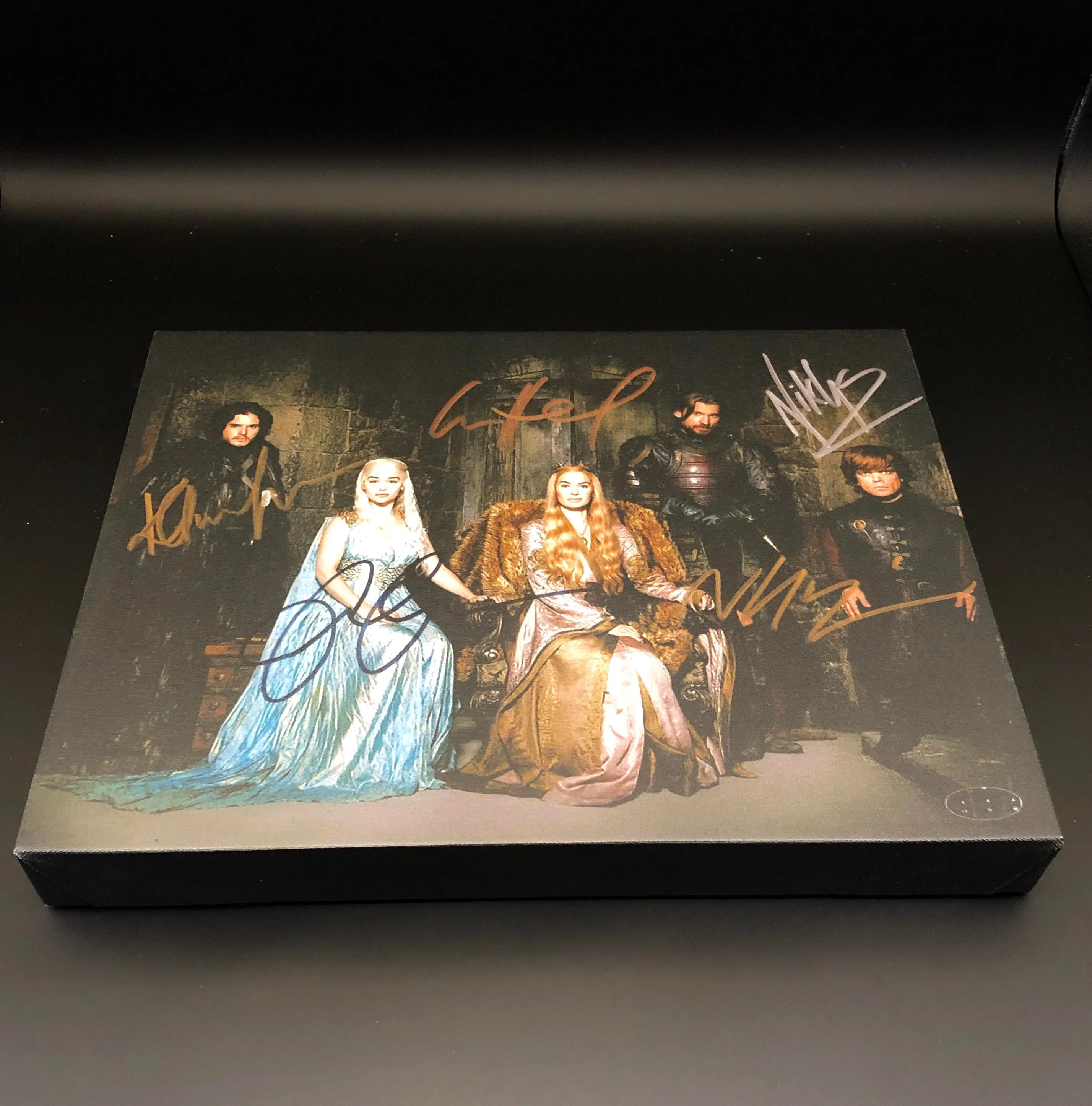 Game of Thrones Cast Facsimile Autograph 11x14 Canvas Print Wall Art