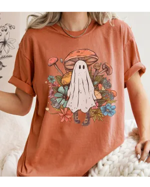 Halloween Cottagecore Design Comfort Colors® T-Shirt, Women's Retro Design T-Shirt