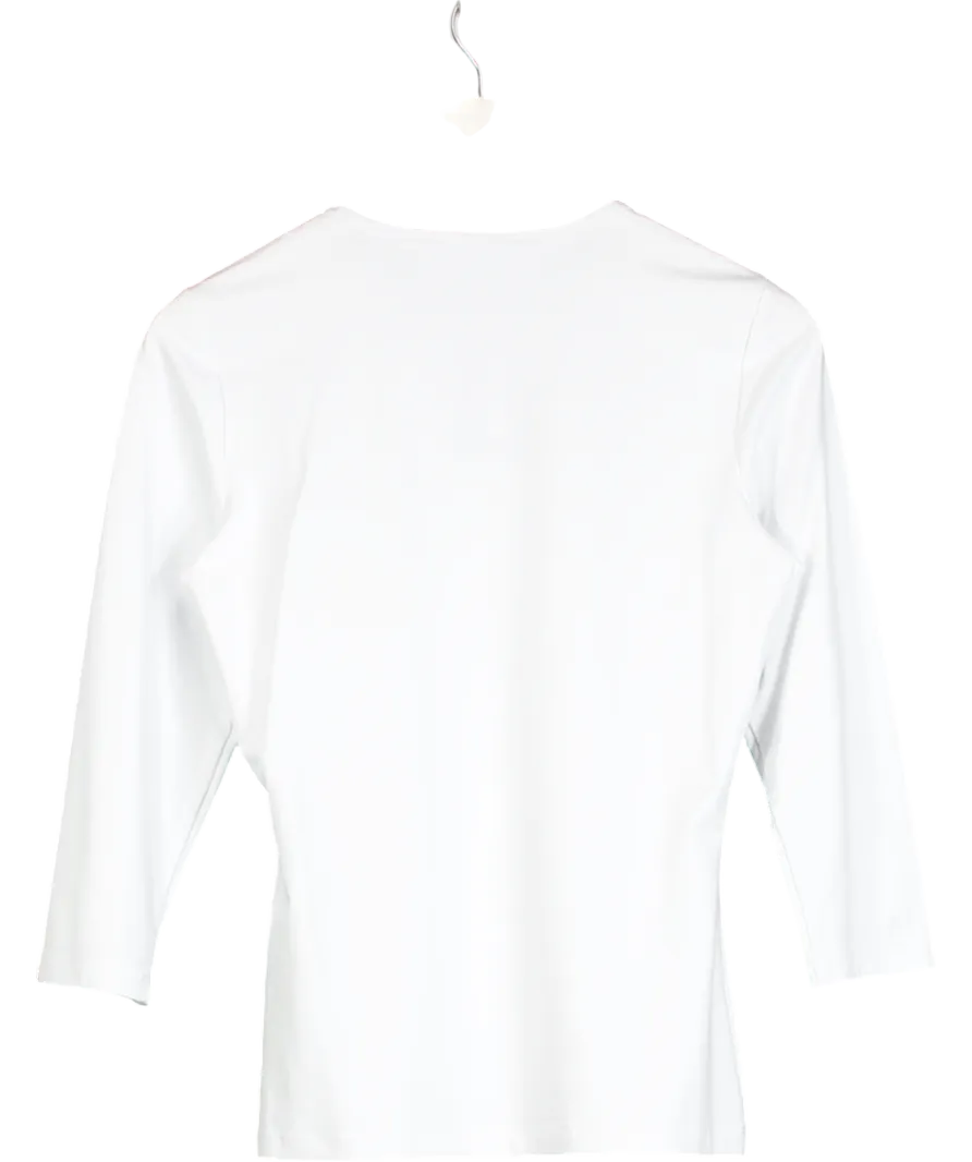 J McLaughlin White Signature T-shirt UK S