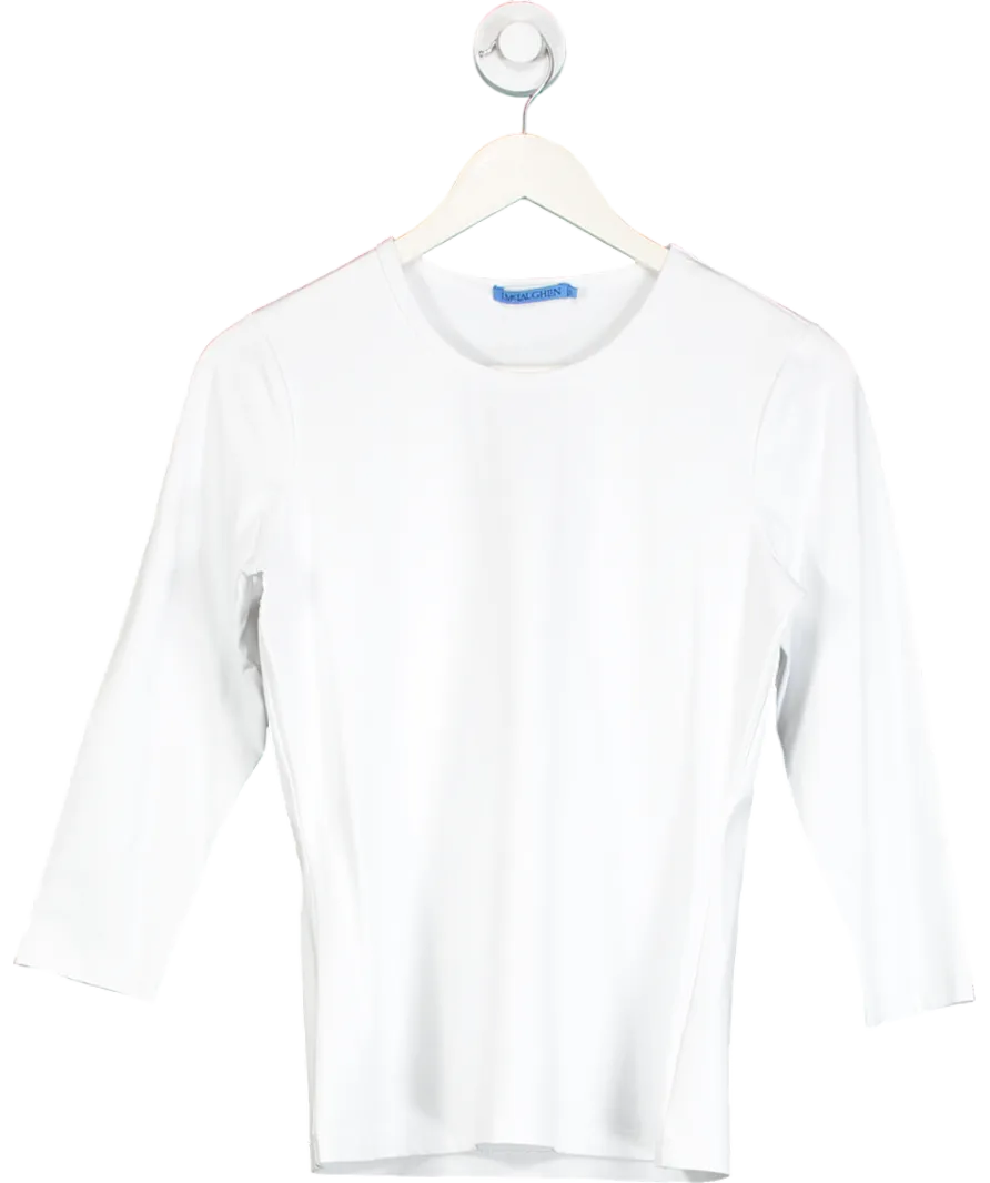 J McLaughlin White Signature T-shirt UK S