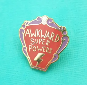 Jubly Umph Lapel Pin • Awkward Super Powers
