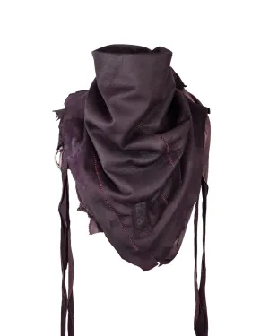 LAMB LEATHER SCARF BORDEAUX