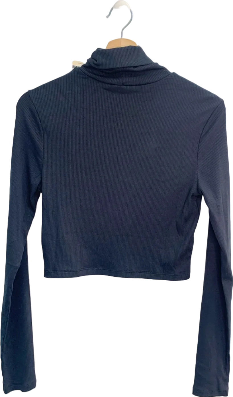 Levi's Navy Everyday Turtleneck Body Fit Cropped M
