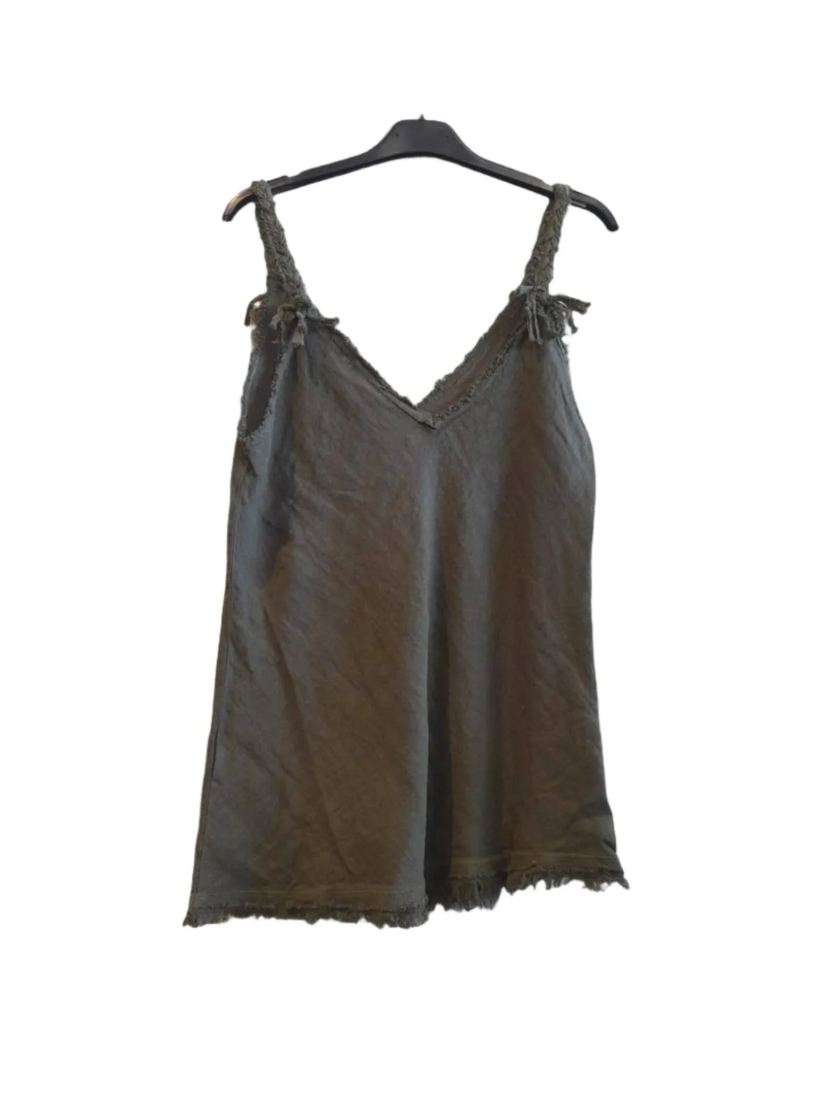 LINEN ROPE SINGLET
