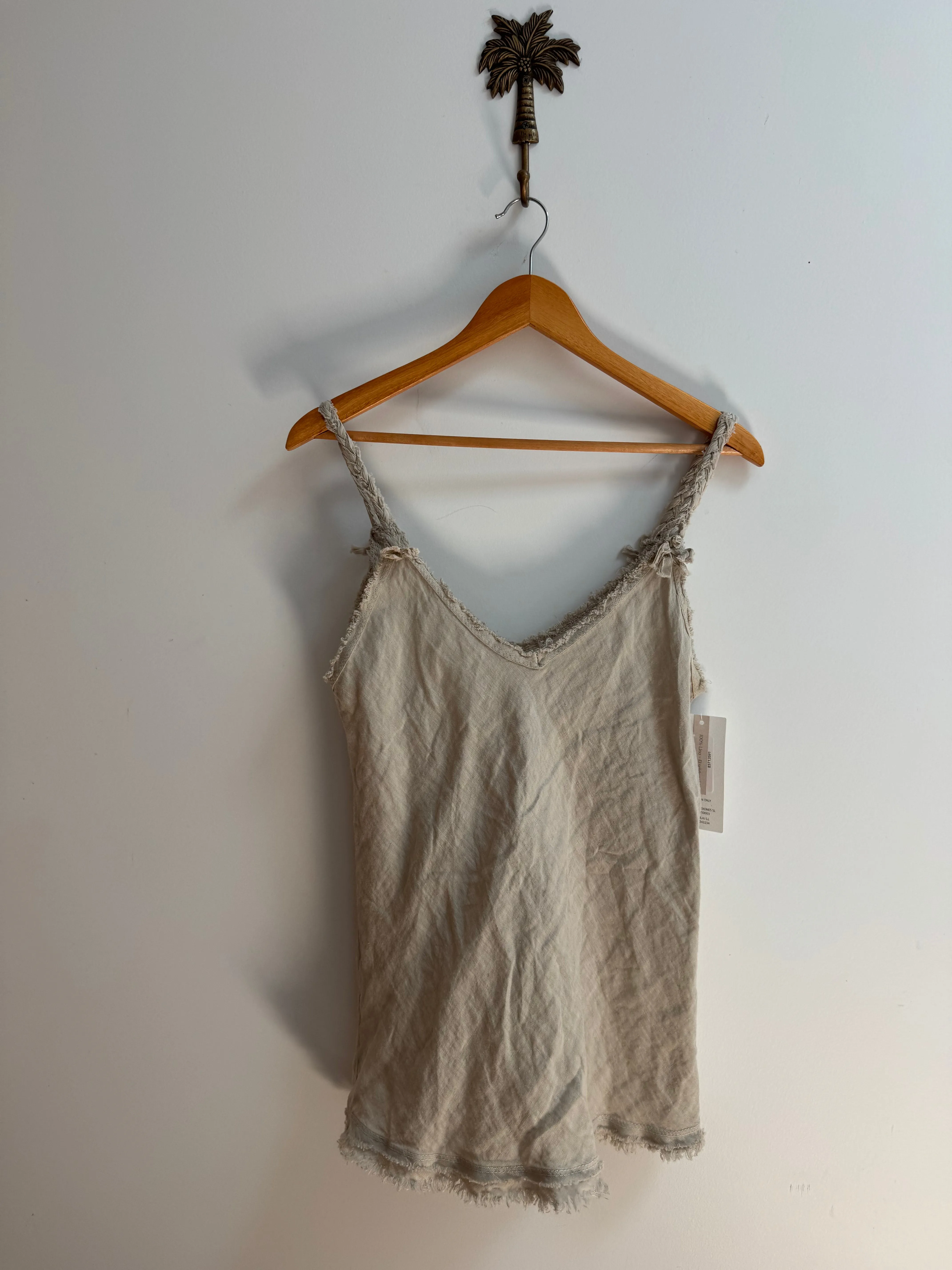 LINEN ROPE SINGLET