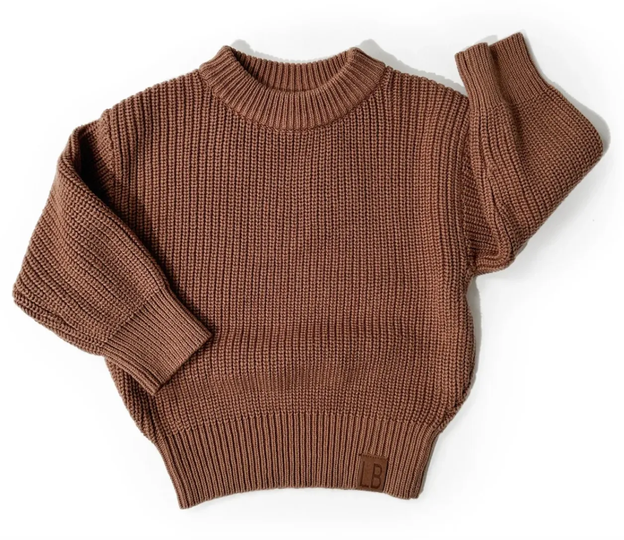 Little Bipsy - Chunky Knit Sweater in Nutmeg