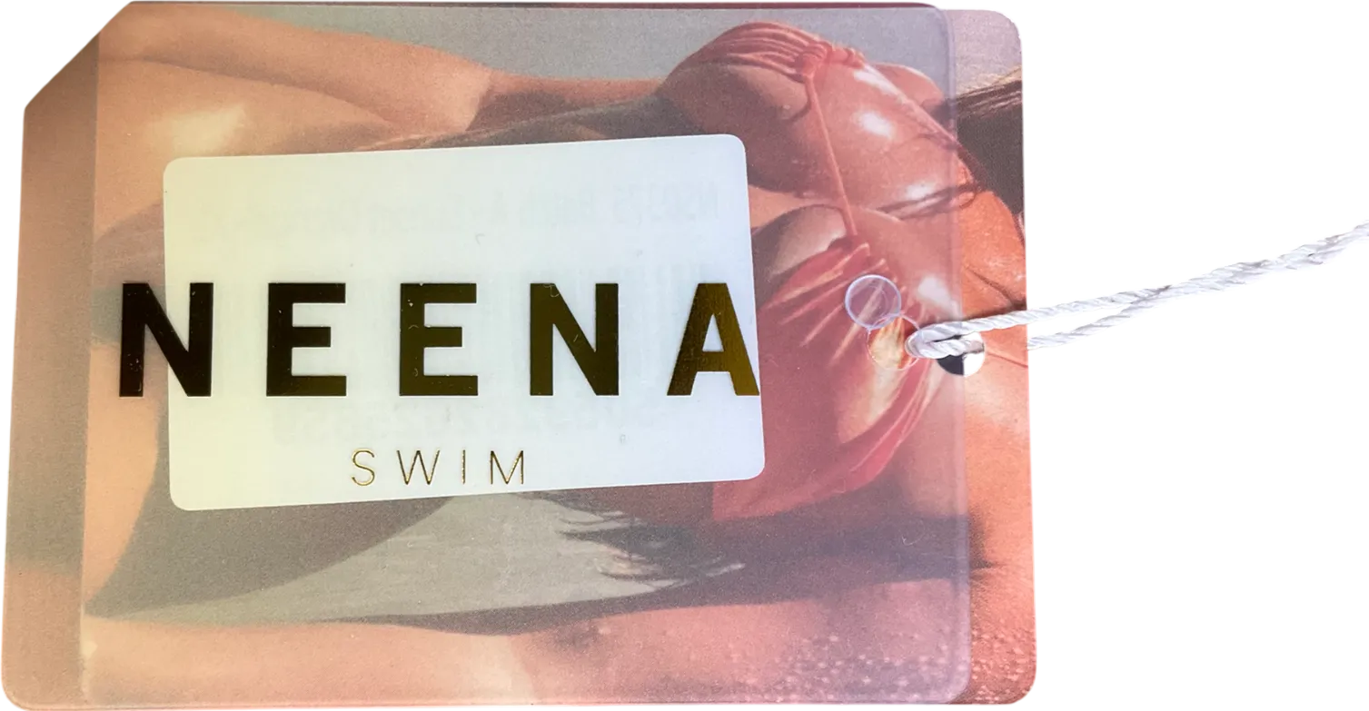 NEENA SWIM Hipster Bikini Bottoms  In Sunset Orange UK XL