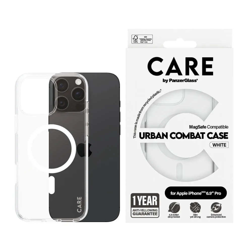 PANZERGLASS Care iPhone 16 Pro Max Magsafe Case Flagship White