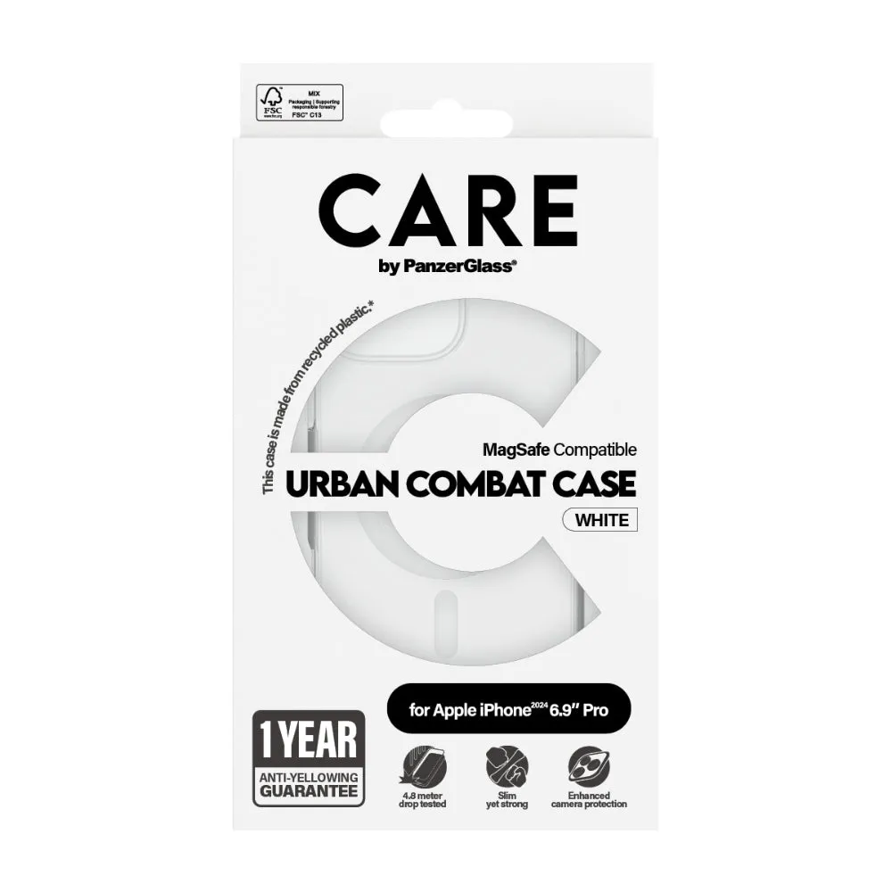 PANZERGLASS Care iPhone 16 Pro Max Magsafe Case Flagship White