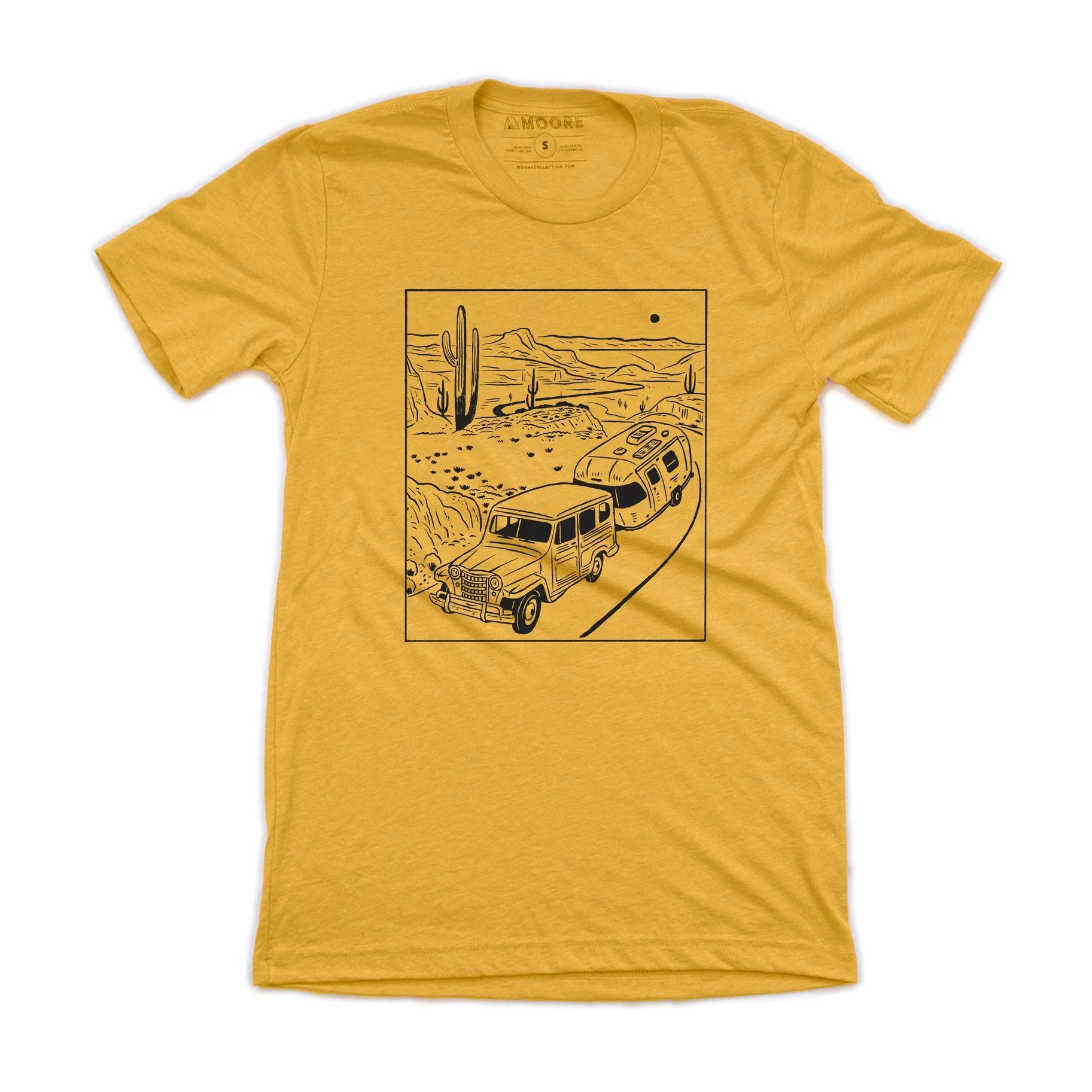 Retro Desert Trip Tee - Mustard