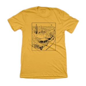 Retro Desert Trip Tee - Mustard