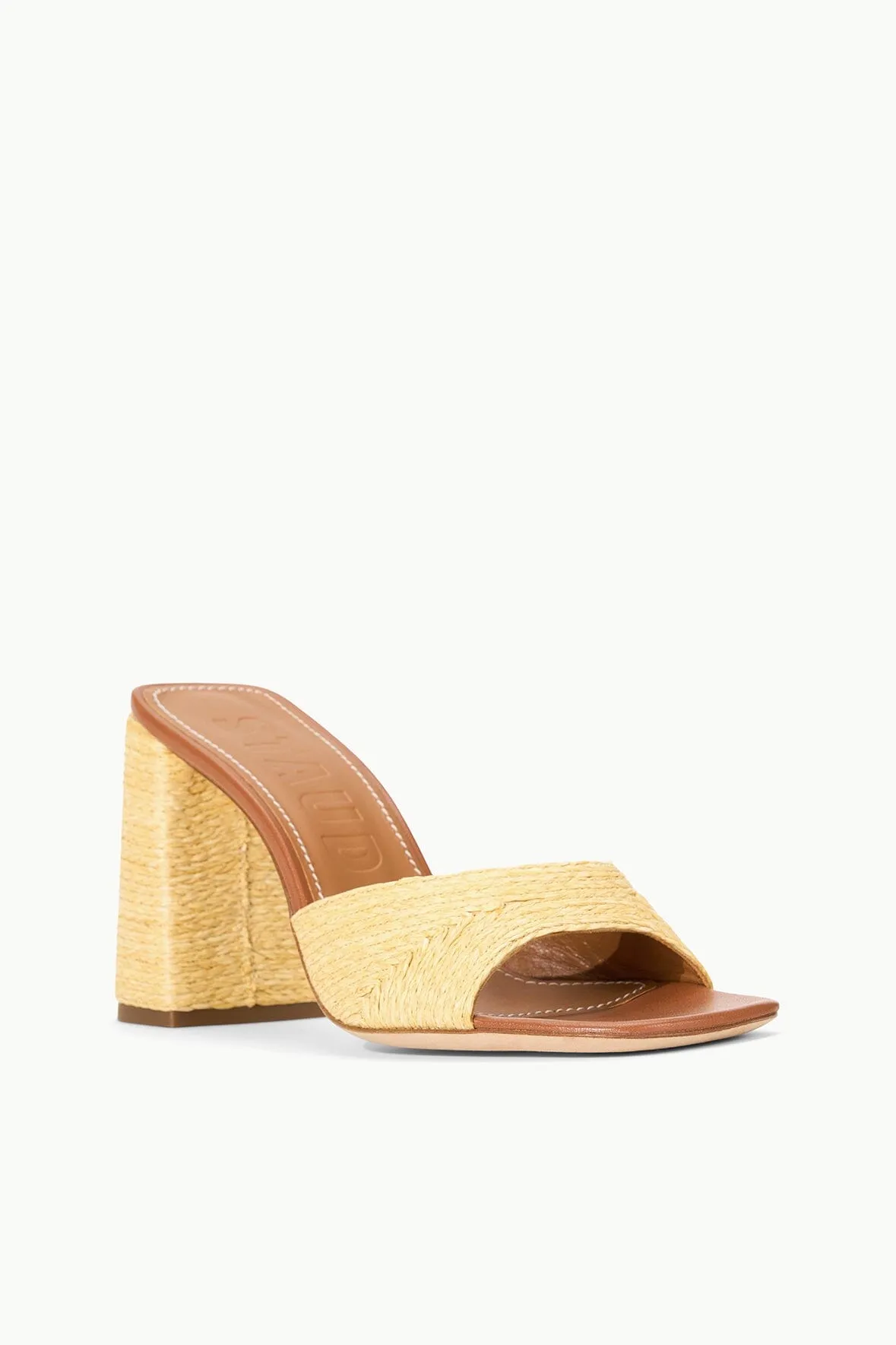 SLOANE HEEL | NATURAL RAFFIA