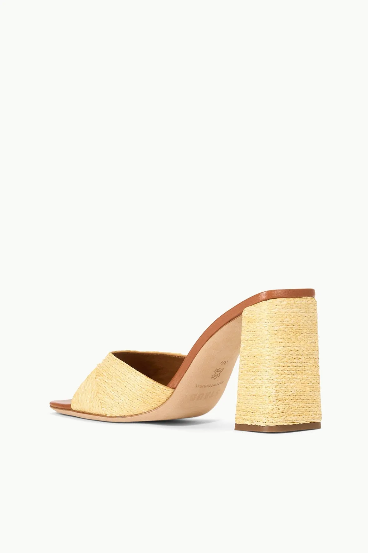 SLOANE HEEL | NATURAL RAFFIA