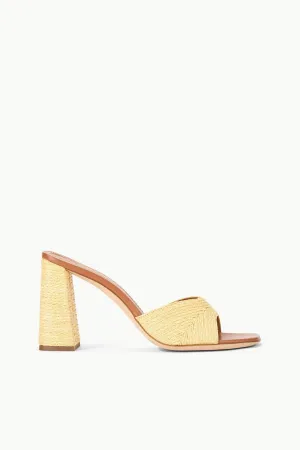 SLOANE HEEL | NATURAL RAFFIA