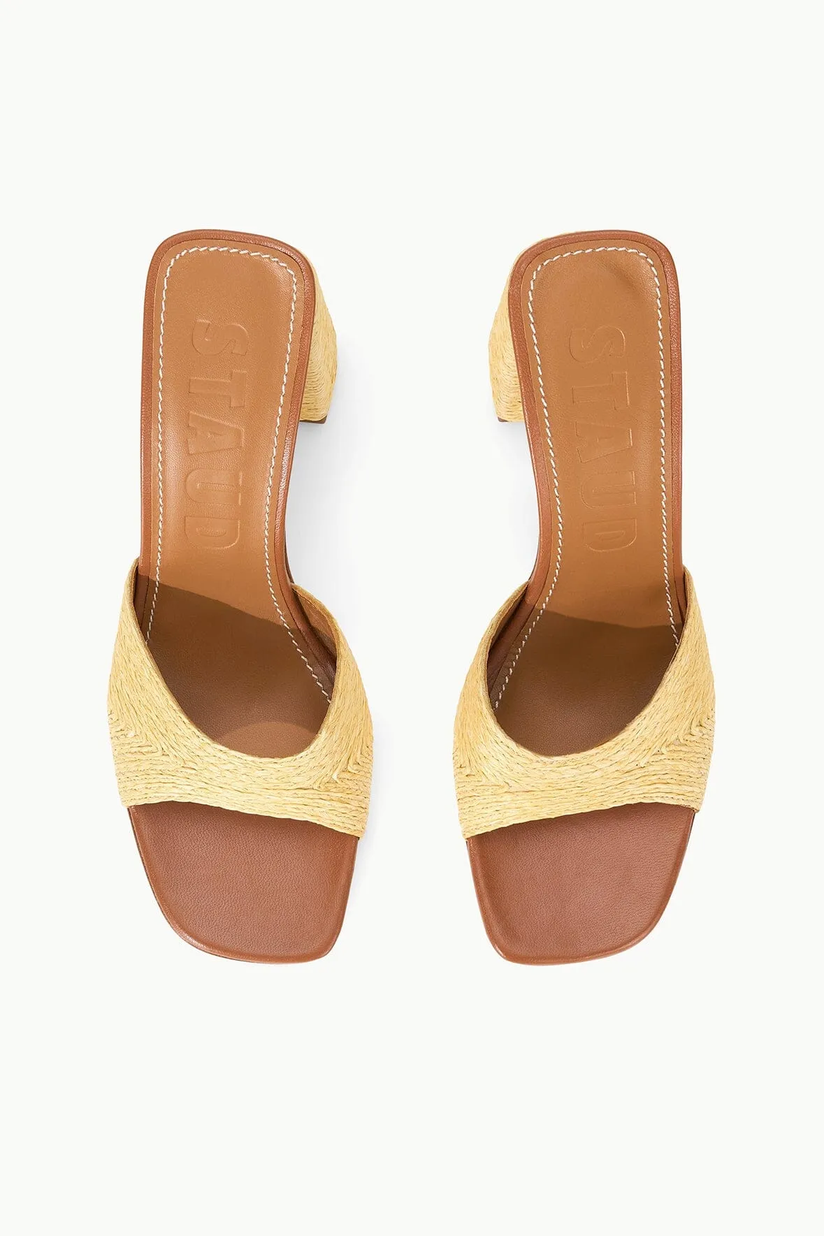 SLOANE HEEL | NATURAL RAFFIA