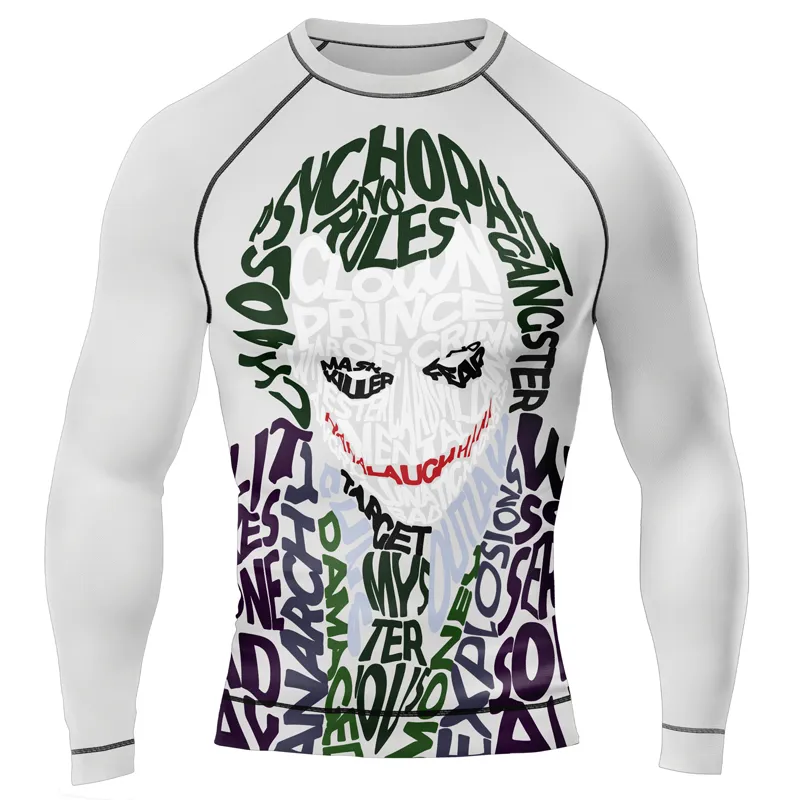 The Clown Prince of Crime Why So Serious Men's Long Sleeve Rash Guard