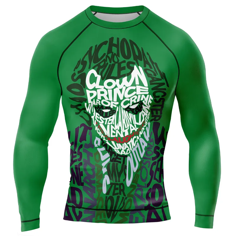 The Clown Prince of Crime Why So Serious Men's Long Sleeve Rash Guard