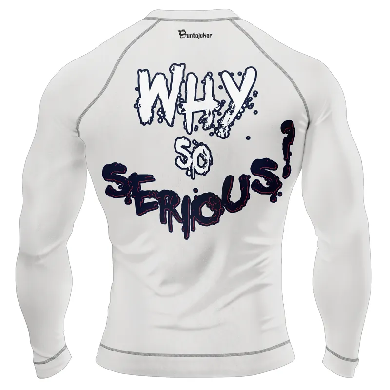 The Clown Prince of Crime Why So Serious Men's Long Sleeve Rash Guard