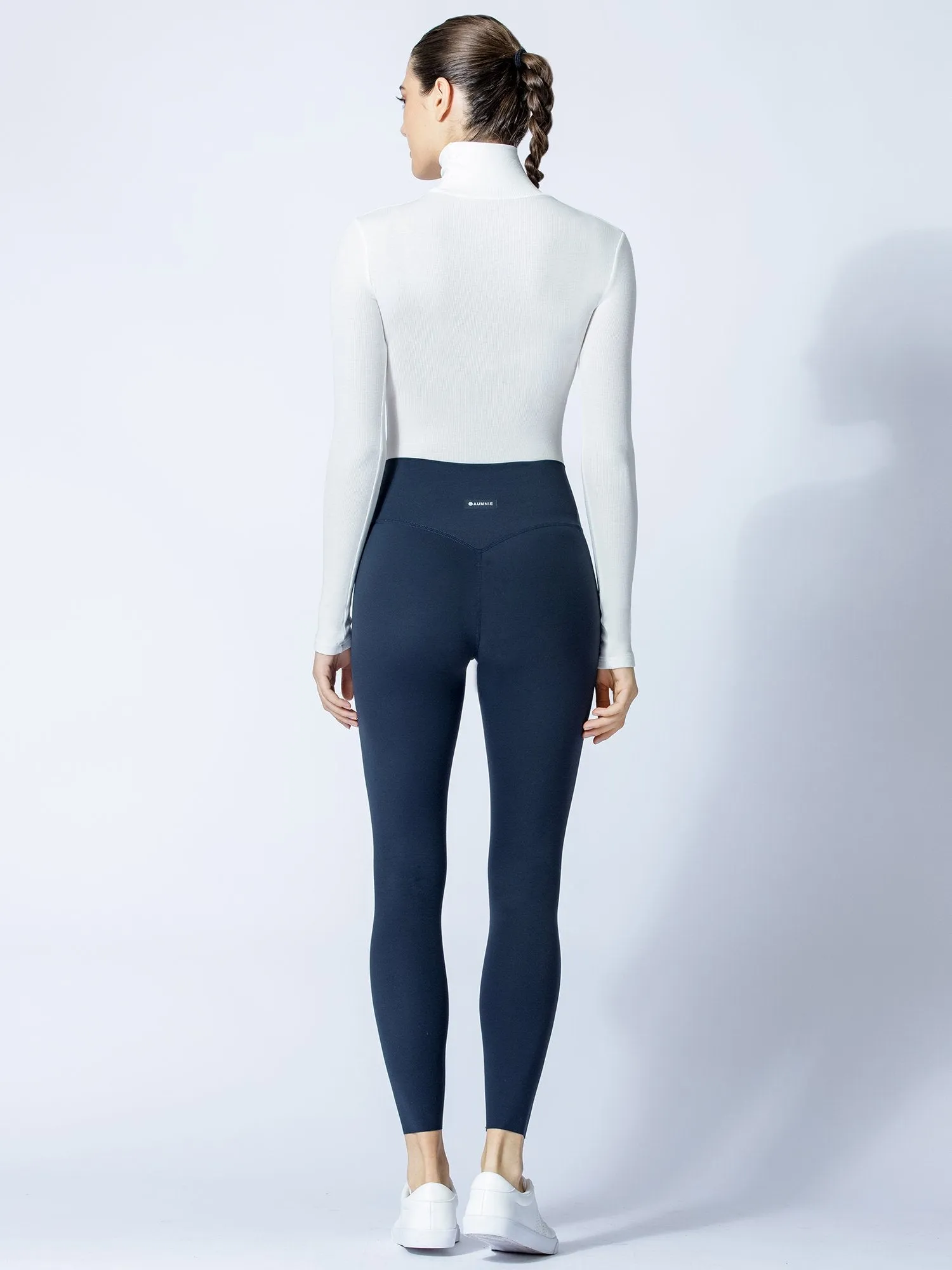 TURTLENECK BODYSUIT, WHITE